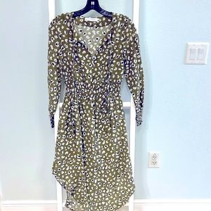 Leopard Print Midi Dress